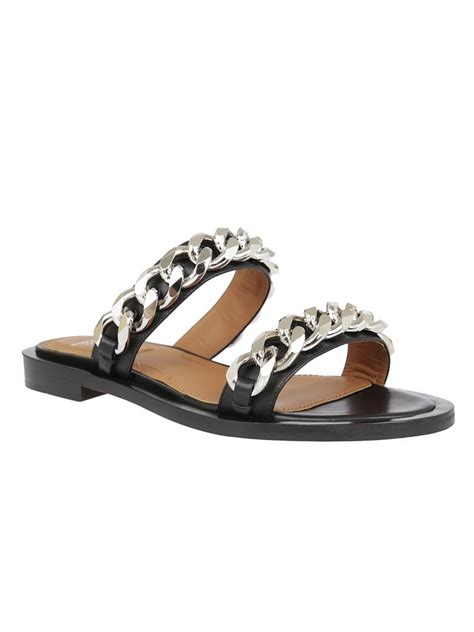 givenchy chain embellished shoes|givenchy sandals sale.